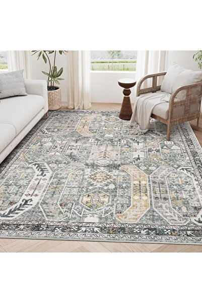 EOGILY Ultra-Thin Washable Carpet with Stain-Resistant and Wear-Resistant Pro...