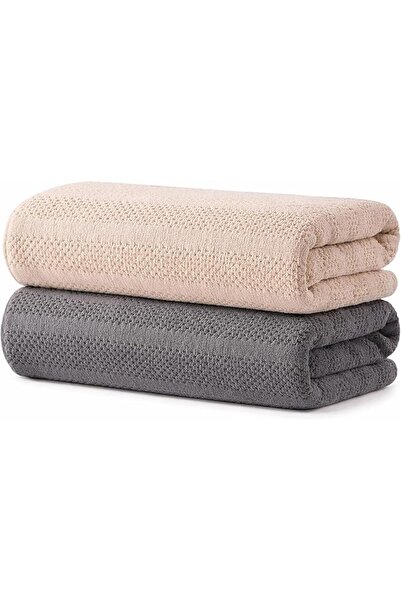 GENERAL Chrisforge 70X140Cm Microfiber Bath Towel Set Super Soft Absorbent Qu...