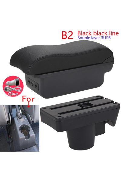 Choice B2 Black line 3USB For Opel Astra Armrest box For Opel Astra H 2006-20...