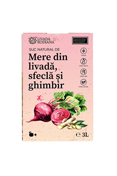 Livada Rodiana Suc de mere, Sfecla Rosie și Ghimbir 3L