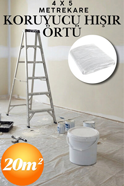 KAYRA LEATHER CRAFT 4 x 5 Metre 50m² Pratik Hışır Branda Örtü Ev Ofis Boya Ba...