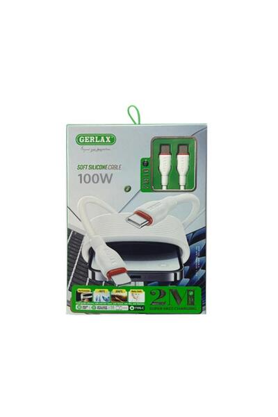 OEM GERLAX D13T2 Καλώδιο Type-C To Type-C Cable 100W 2M - Χρώμα: Άσπρο
