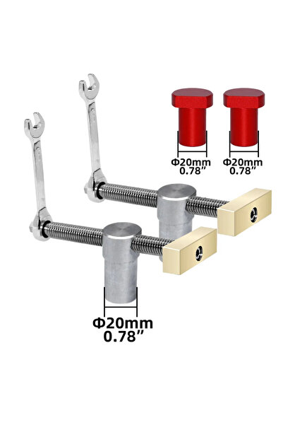 Choice3 4pc 20mm Bench Dog Clamps 19MM/20MM Dog Hole Clamp Woodworking Adjust...