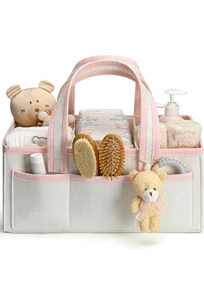 GENERAL Diaper Caddy Organizer with Handle, Baby Shower Gifts Basket Bag, Reg...