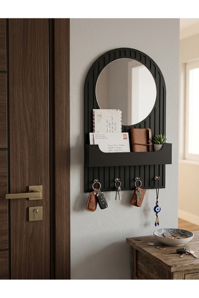 dekmar Antre Duvar Düzenleyici Aynalı Anahtarlık Organizer 32x52 cm