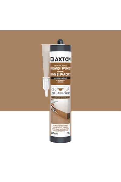 Axton universal mastic silicone, for parquet, walls and windows, quick painti...