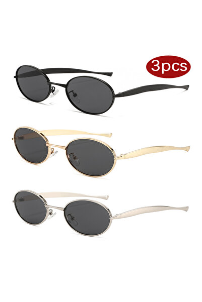 Choice3 3pcs z05 Hiking 1/3pcs New Small Oval Anti Light Glasses 2025 Women Y...