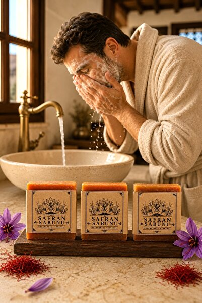 ANADOLU HASAT Doğal Safran Sabunu 120 g – El ve Vücut Sabunu