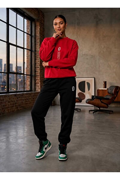 Generic Brand Zero Collar Sweat Suit 2-Piece Combination Winter Shardooned Ve...