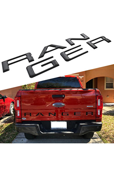 Choice BLACK For Ford Ranger T9 2022 2023 2024 New Models Back Door Logo Lett...