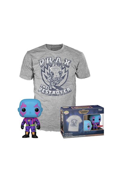 Funko Ποπ! Μπλουζάκι (Ενηλίκων): Marvel Φύλακες του Γαλαξία - Ντραξ (Μπλακλάι...