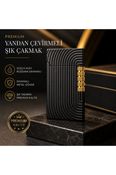 Gezinfini Hediyelik Dupont Tarzı Yandan Çevirmeli Premium Serisi Özel İşlemel...