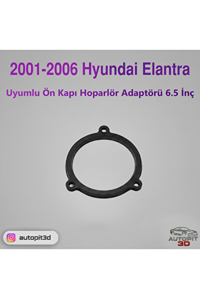 AutoPit 3D Hyundai Elantra (2001–2006) Uyumlu Ön Kapı Hoparlör Adaptörü 6.5 İnç