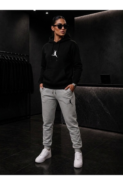 CLOTHES33 Hooded Tracksuit 2-Piece Combination Winter Shardooned Football Pri...