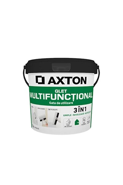 Axton Pastă de gips 3-în-1 pentru reparații, finisare și umplere, multifuncți...