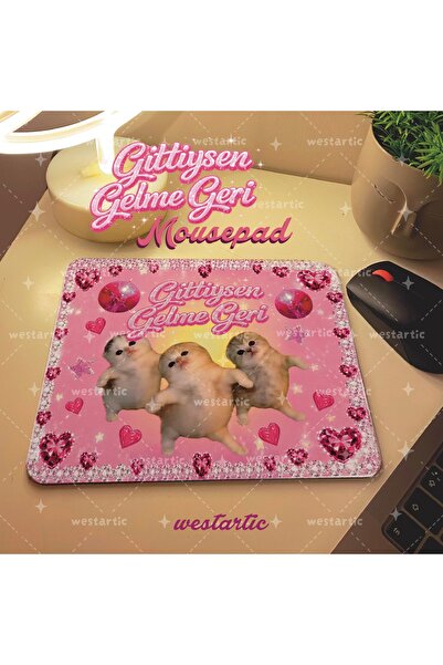 westartic 2000s Gittiysen Gelme Geri Yazılı Dans Eden Yavru Tatlı Kediler Pem...