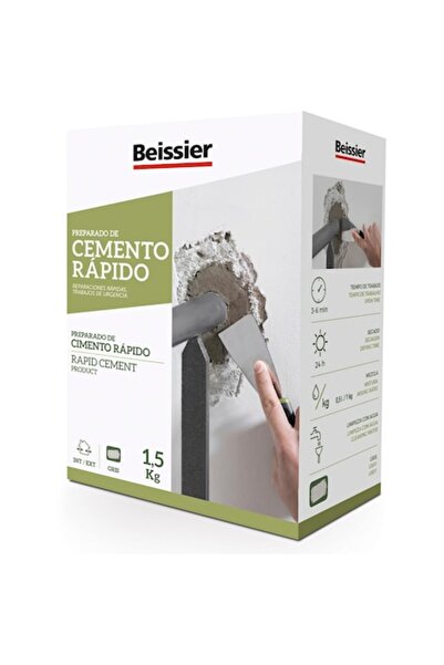 Beissier Ciment rapid Cemento Rapido, gri, 1,5 kg, pentru reparatii si etansari