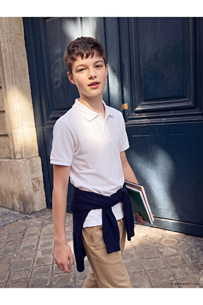 LC Waikiki Polo Collar Boys' Pique T-Shirt