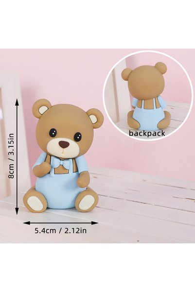 Choice Size as shown EA Pink Blue Bear Birthday Cake Toppers Decoration Boy G...