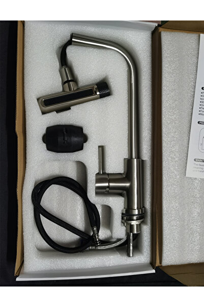 Choice7 G3/8 Brushed Nickle 6 Mode Gray Kitchen Faucets Pull Out Rotation Wat...