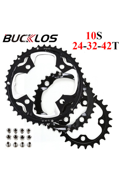 BUCKLOS 10S(24-32-42T)-42AL 104/64 BCD حلقة سلسلة دراجة هوائية 22T 24T 26T 32...