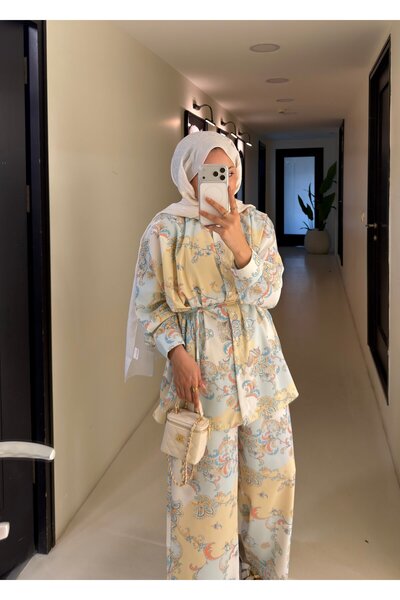 SOİ Sofia Patterned Suit Yellow