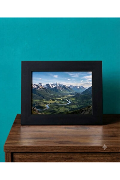 fy design SİYAH 1 ADET 15x21 A5 BOYUTUNDA FOTOĞRAF RESİM ÇERÇEVESİ MASAÜSTÜ U...