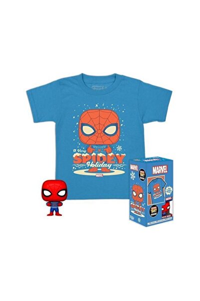 Funko Πόκετ Ποπ! Μπλουζάκι (Παιδικό): Marvel - Εορταστική Φιγούρα Σπάιντερμαν...