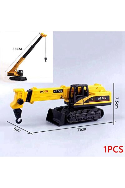 Choice3 1pcs Excavator Car Crane Tractor Birthday Cake Topper Construction Pa...