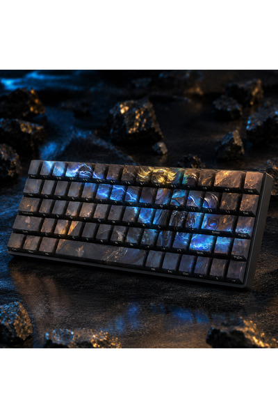 silabor LOL Ezreal Temalı 68 Tuşlu PBT Boya Süblimasyonlu Yan Baskılı Cherry ...