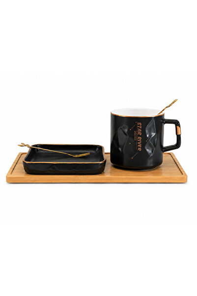 BRANDLESS Serving set with mug, rectangular bowl and tray, Star River
