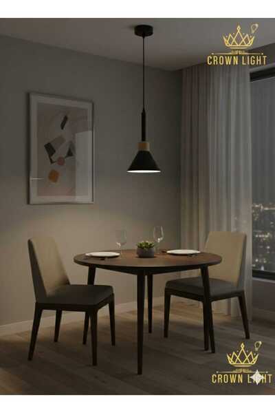 Crown Black Wooden Single Hanger