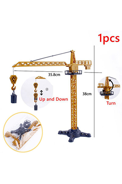 Choice5 1pcs Excavator Car Crane Tractor Birthday Cake Topper Construction Pa...