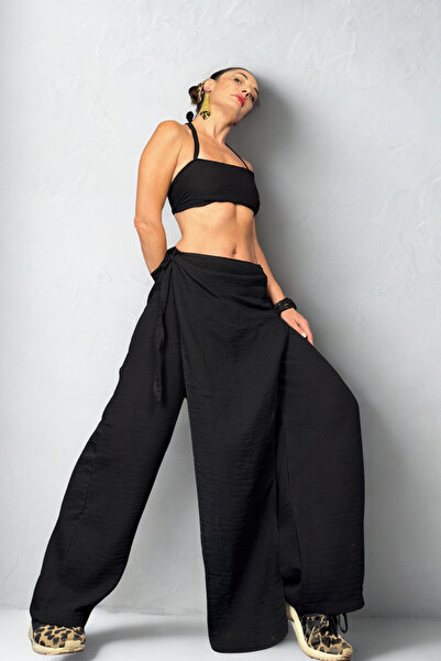 Quincey Asymmetric Front-Piece Design Pants