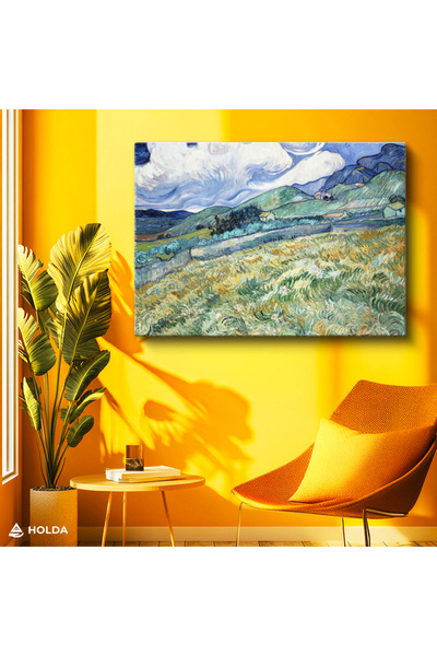 HOLDA Props Kanvas Tablo Van Gogh Buğday Tarlası Manzara Tablo Duvar Dekorasyonu