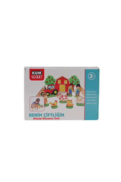 SORA GROUP Km5898 Kumtoys My Farm Wooden Painting Set