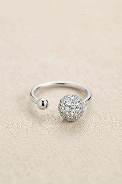 Generic Brand Silver Color Zircon Stone Topcuk Model Women's Ring