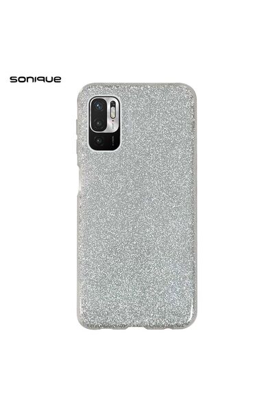 OEM Θήκη Σιλικόνης Sonique Shiny Xiaomi Redmi Note 10 5G / Poco M3 Pro 5G Ασημί