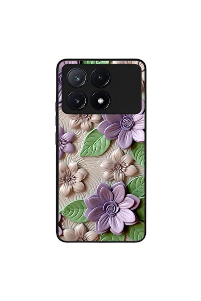 OEM Θήκη Sonique 3D Flower Series για Xiaomi Poco X6 Pro 5G Βιολετί