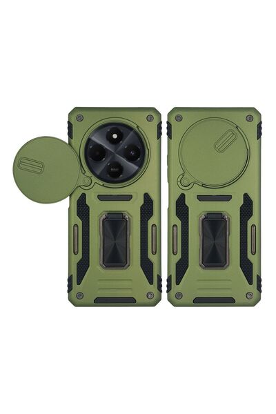 OEM Θήκη Ring Armor CamShield Sonique για Xiaomi Redmi 14C 4G / Poco C75 4G /...