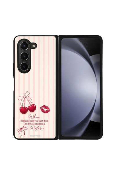 OEM Θήκη Σειράς Sonique Stripe Stories για Samsung Galaxy Z Fold 5 Do It Twice