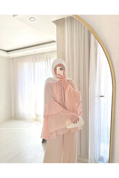 BELLASTORE Elegant Two-Piece Set with Ruffle Detail