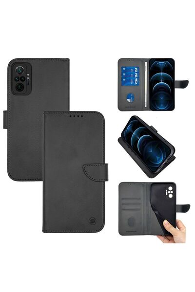OEM Θήκη Πορτοφόλι Sonique Urban Wallet Xiaomi Redmi Note 10 Pro Μαύρο