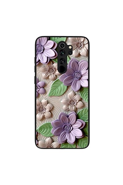OEM Θήκη Sonique 3D Flower Series για Xiaomi Redmi Note 8 Pro Βιολετί