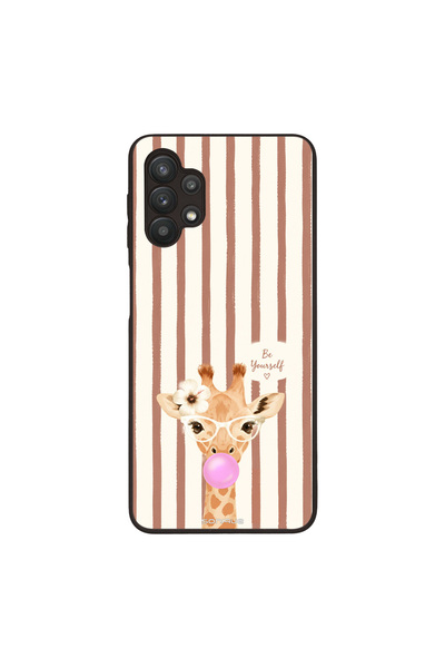 OEM Θήκη Sonique Stripe Stories Series για Samsung Galaxy A32 5G Καφέ - Καμηλ...