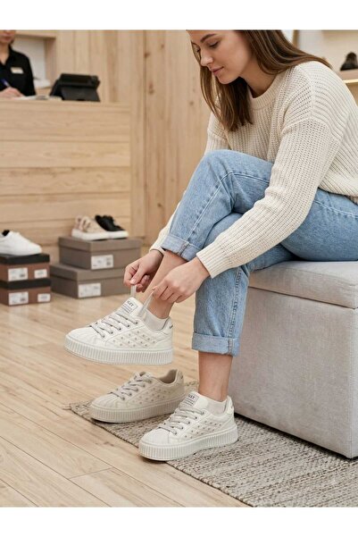 Flet Kadın Sneaker Günlük Şık Tasarımlı Rahat Yüksek Tabanlı model 427