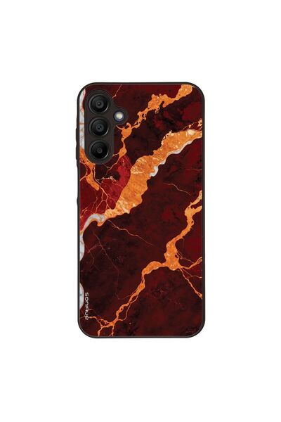 OEM Θήκη Sonique Marble Series για Samsung Galaxy A15 4G / Galaxy A15 5G Κόκκινο