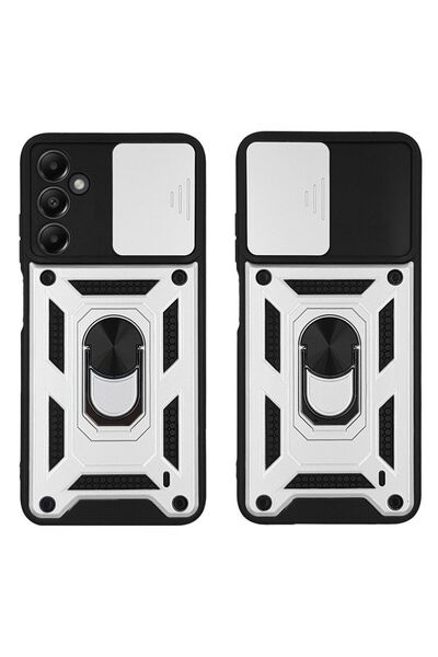OEM Θήκη Ring Armor CamPro Sonique για Samsung Galaxy A05s 4G Ασημί