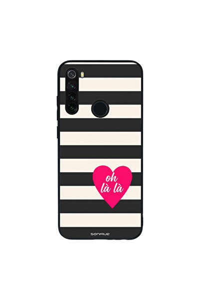 OEM Θήκη Sonique Stripe Stories Series για Xiaomi Redmi Note 8T Oh La La – Μαύρο