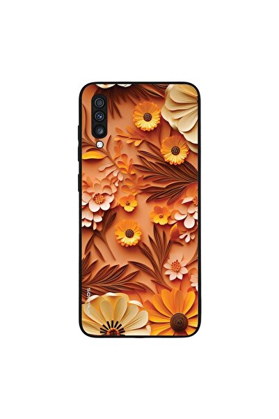 OEM Θήκη Sonique 3D Flower Series για Samsung Galaxy A70/A70s Πορτοκαλί